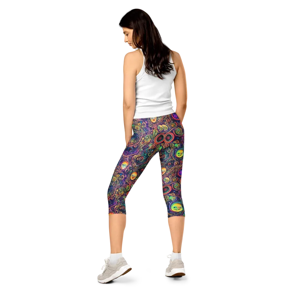 Jansson's Nebula on Capri Leggings — Back