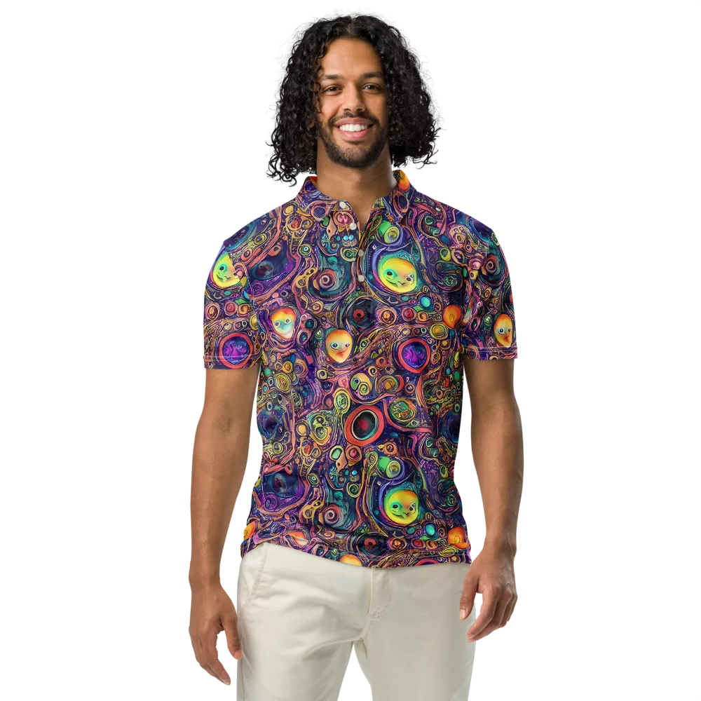 Jansson's Nebula on Men's Slim Fit Polo Shirt — Front