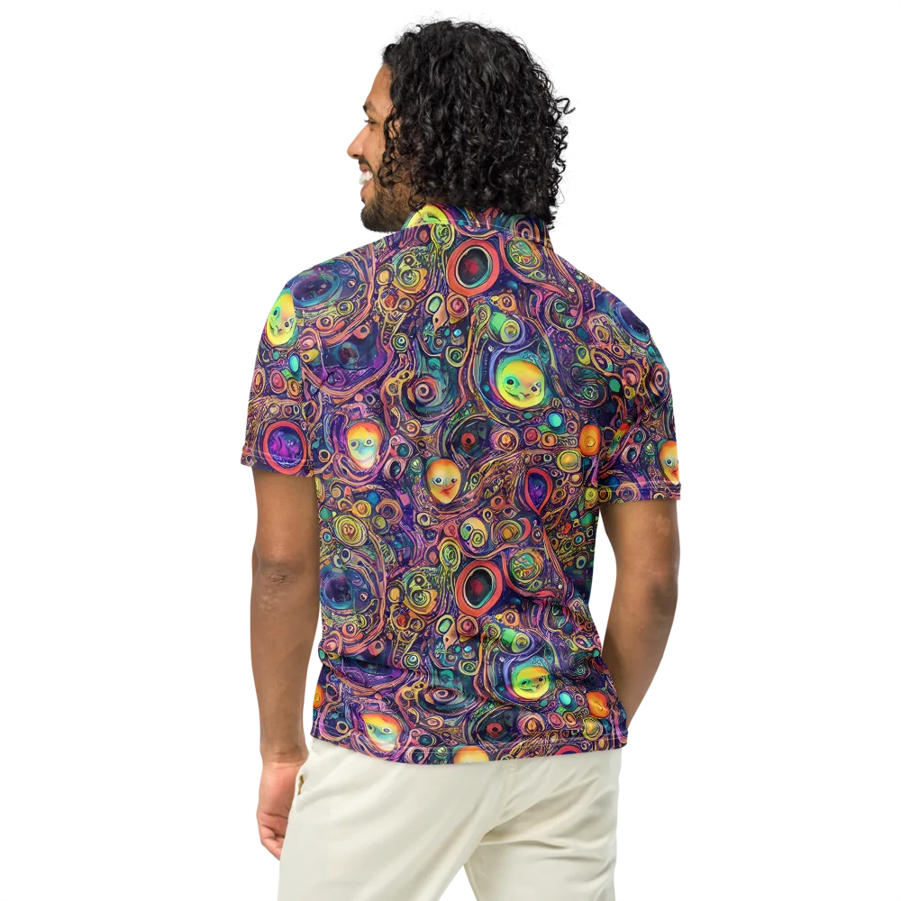 Jansson's Nebula on Men's Slim Fit Polo Shirt — Back