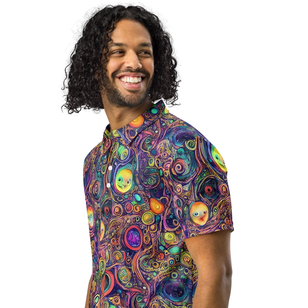 Jansson's Nebula on Men's Slim Fit Polo Shirt — Left Front