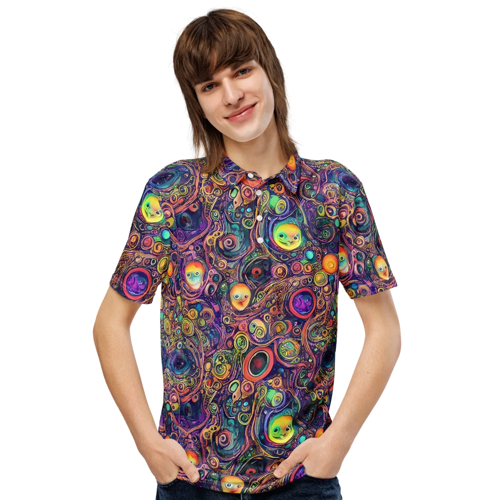 Jansson's Nebula on Men's Slim Fit Polo Shirt — Front