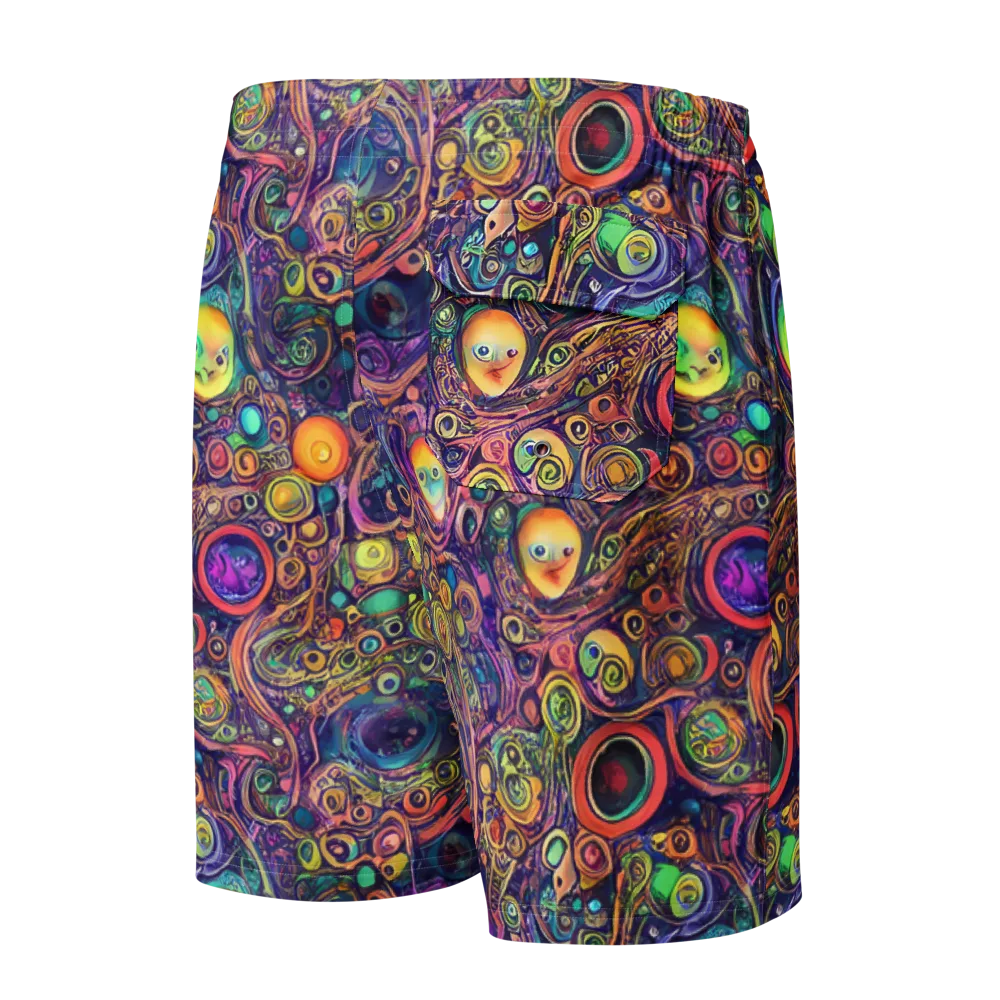Jansson's Nebula on Men's Board Shorts — Back