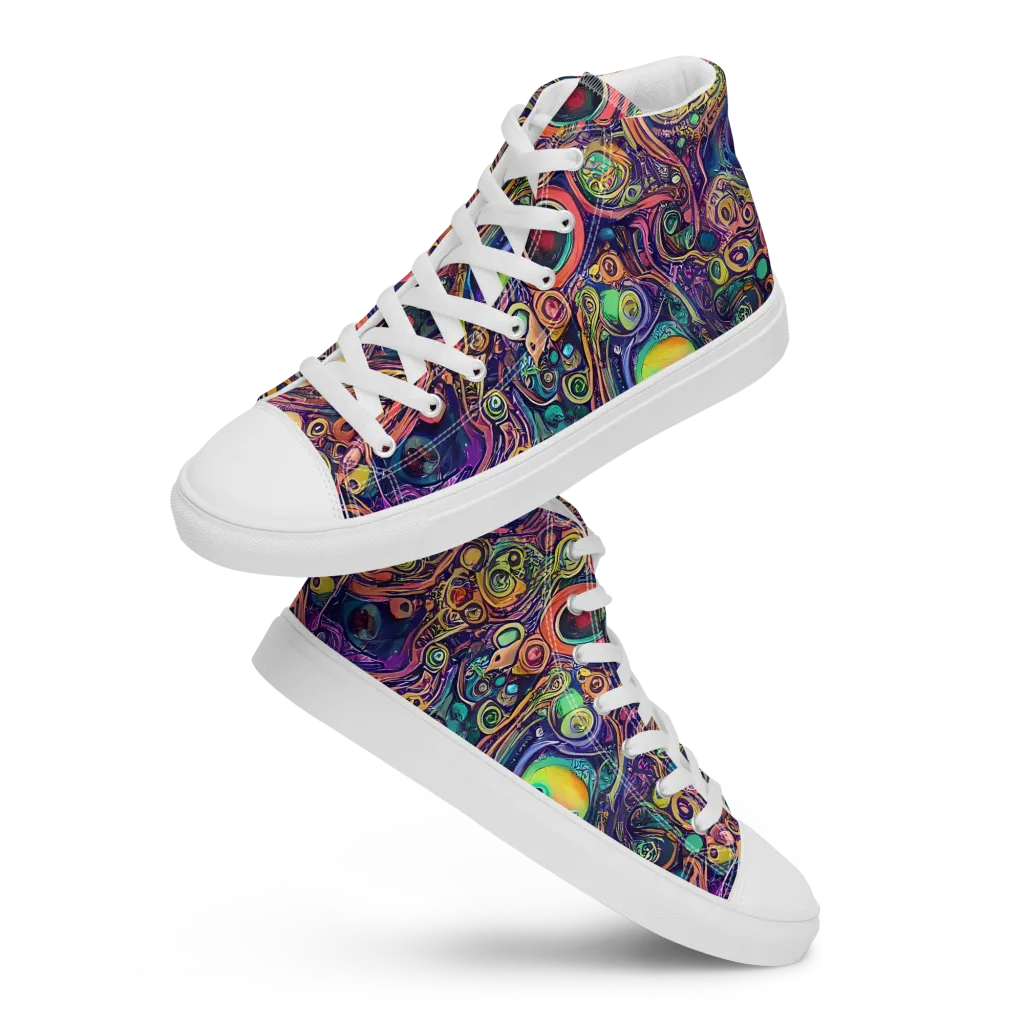 Jansson's Nebula on Men's High Top Canvas Shoes — Front