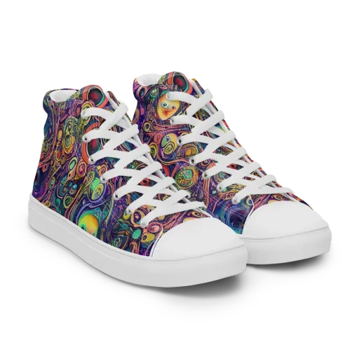 Jansson's Nebula on a Women's High Top Canvas Shoes