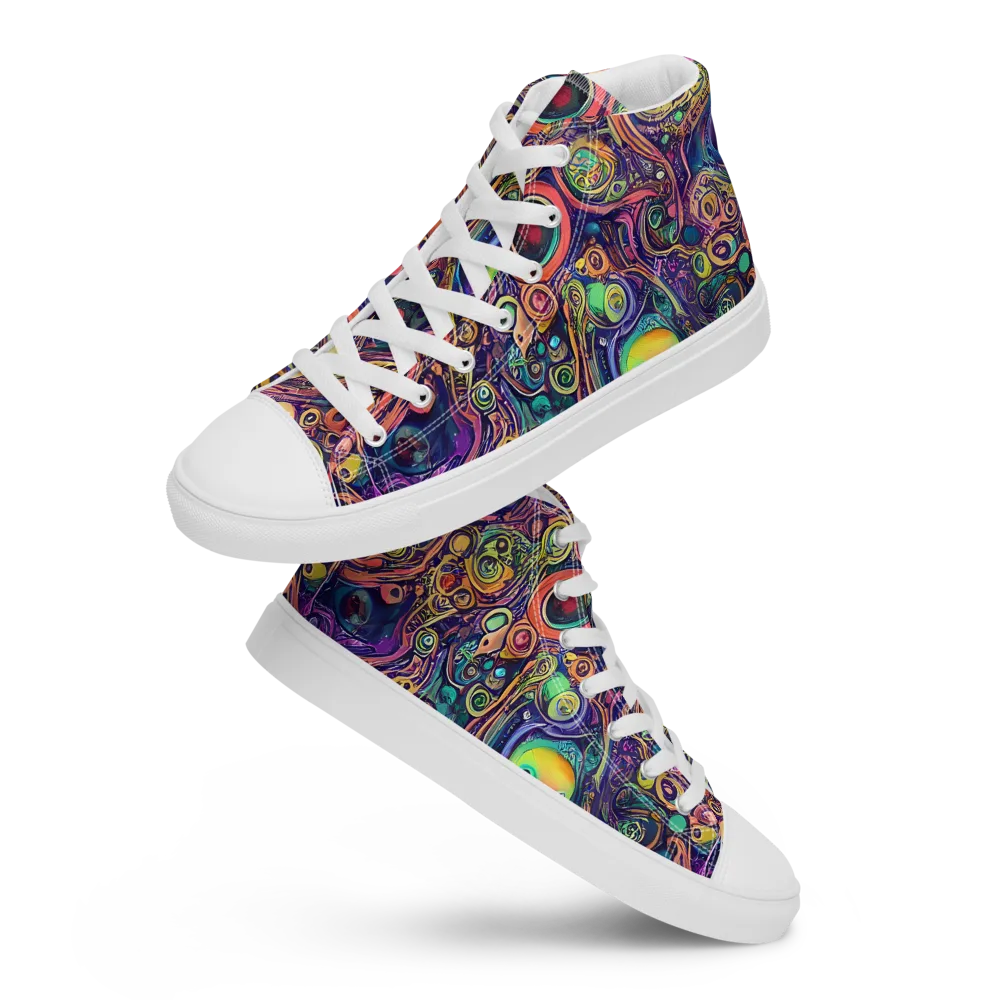 Jansson's Nebula on Women's High Top Canvas Shoes — Front