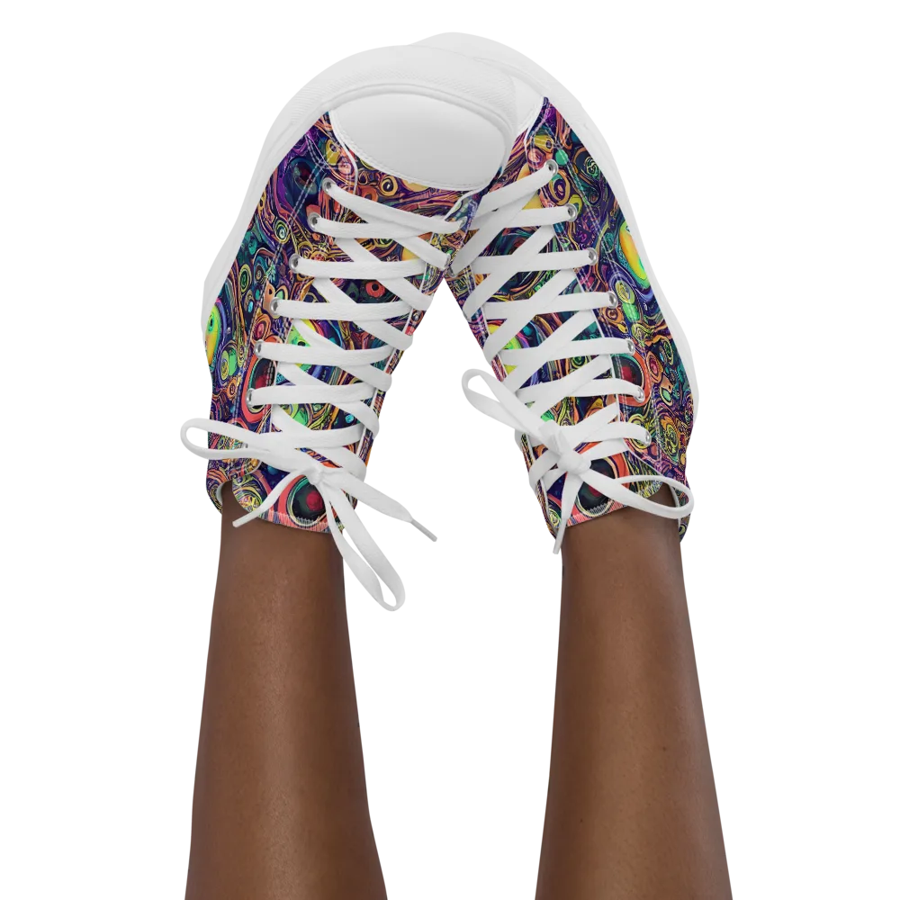Jansson's Nebula on Women's High Top Canvas Shoes — Front
