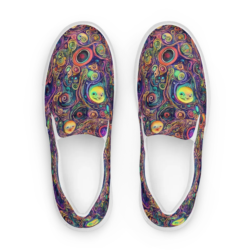 Jansson's Nebula on Women's Slip-On Canvas Shoes — Front