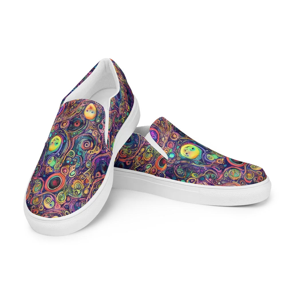 Jansson's Nebula on Women's Slip-On Canvas Shoes — Left Front