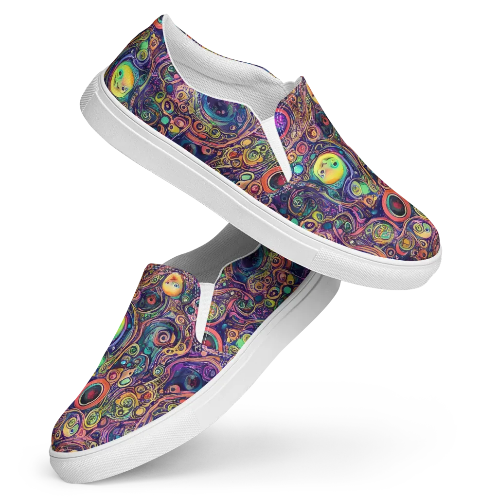 Jansson's Nebula on Women's Slip-On Canvas Shoes — Front