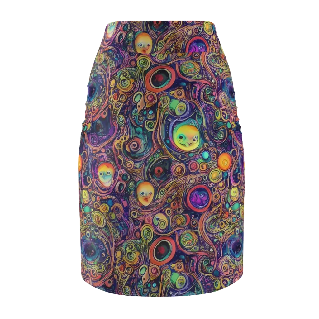 Jansson's Nebula on Pencil Skirt — Back
