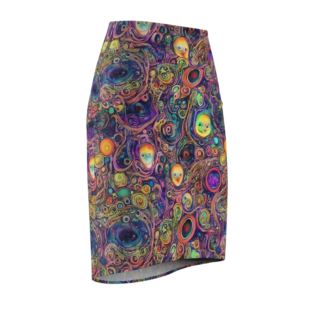 Jansson's Nebula on Pencil Skirt — Front Side