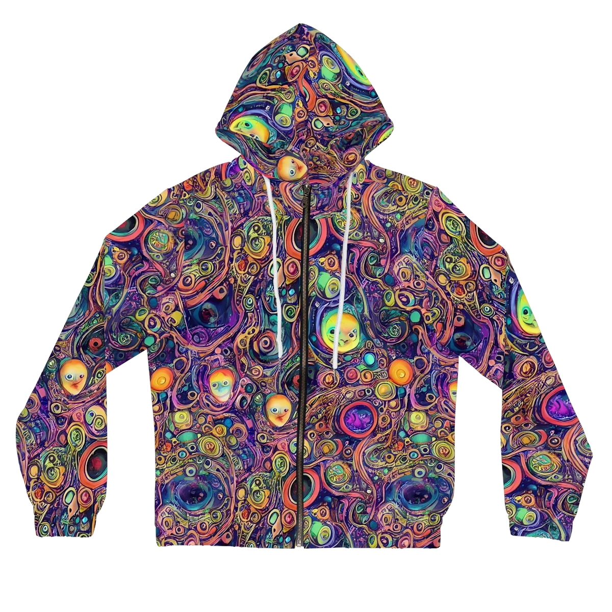 Jansson's Nebula on Women's Full-Zip Hoodie — Front