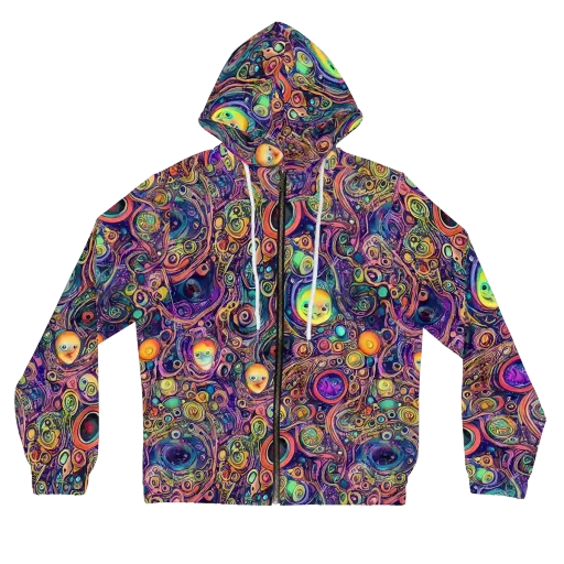 Jansson's Nebula on a Women's Full-Zip Hoodie