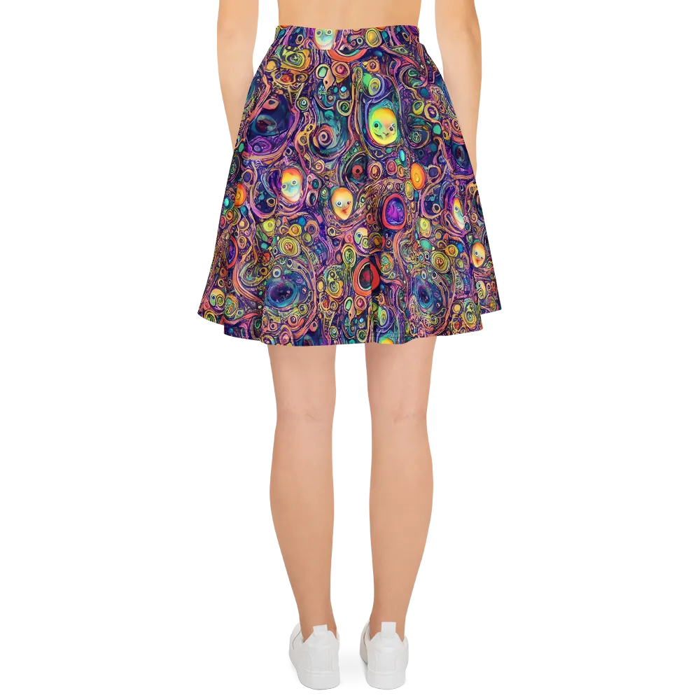 Jansson's Nebula on Skater Skirt — Back