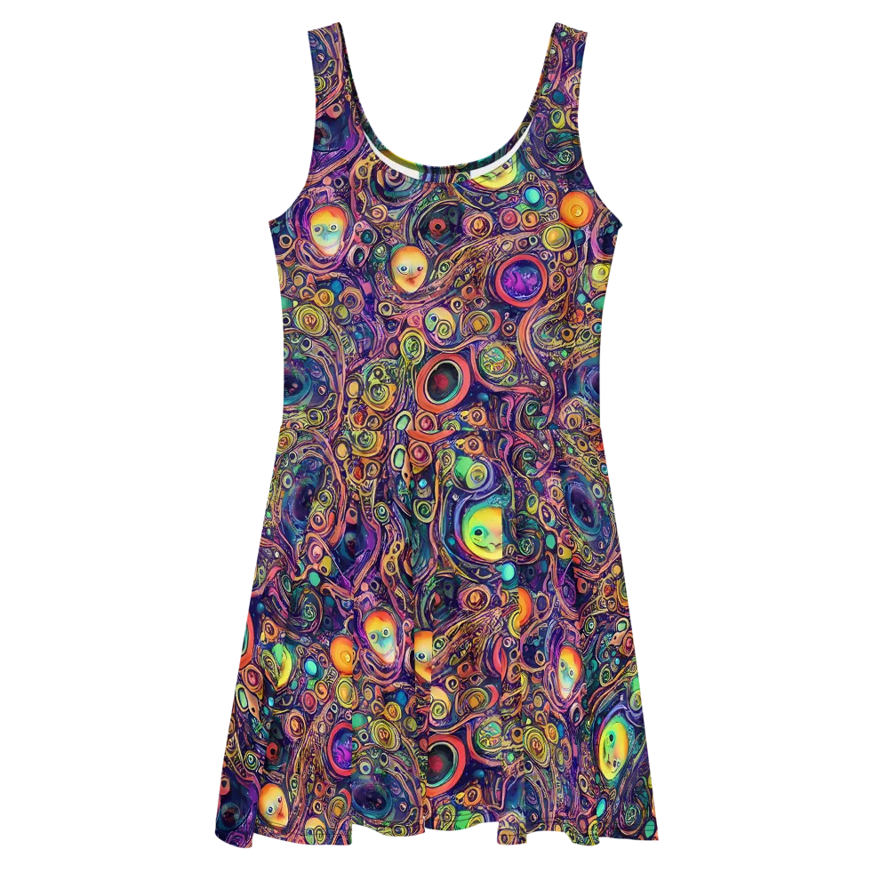 Jansson's Nebula on Skater Dress — Front