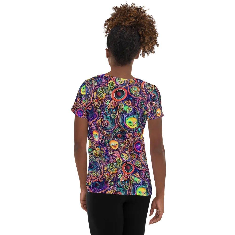Jansson's Nebula on Women's Athletic T-Shirt — Back