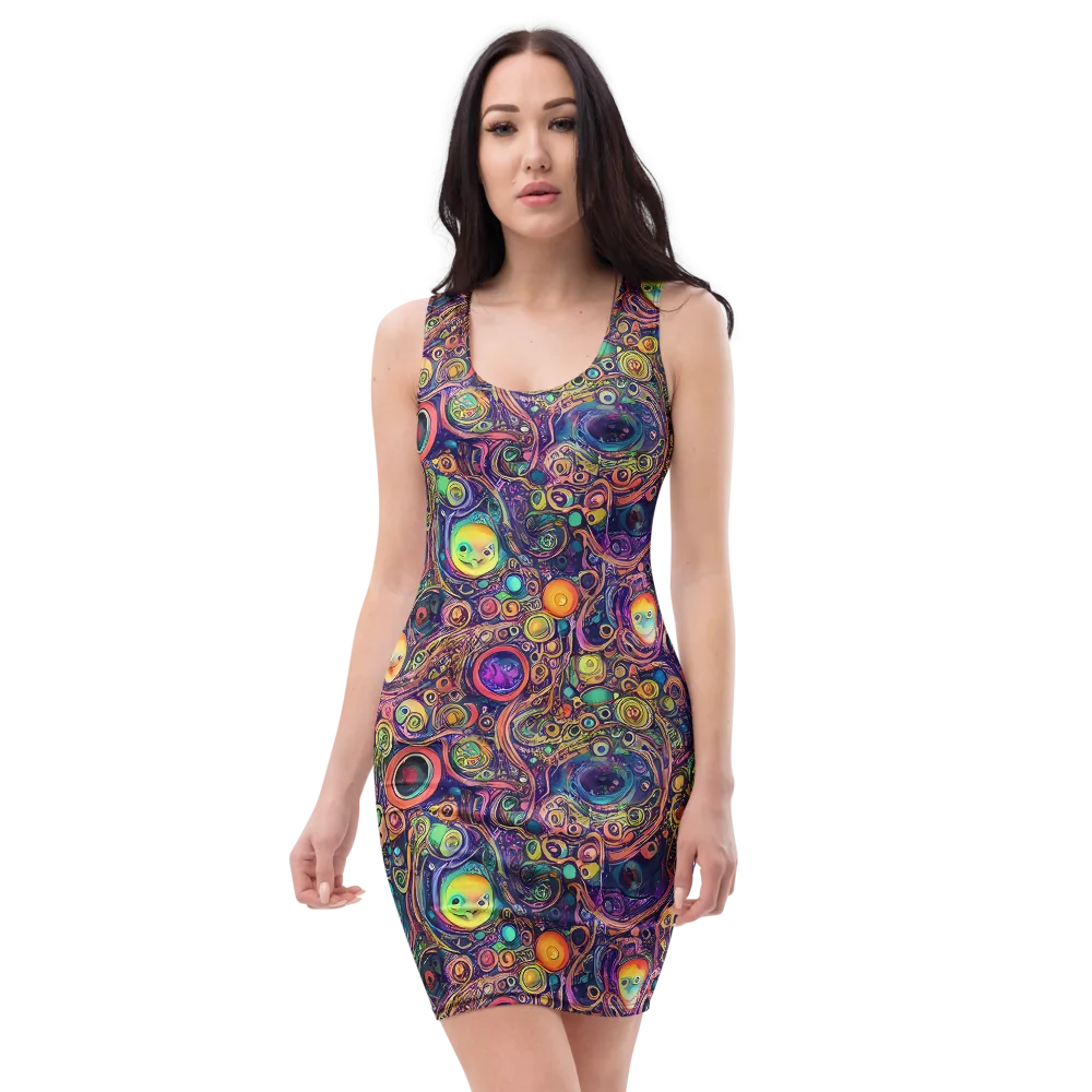 Jansson's Nebula on Bodycon Dress — Front