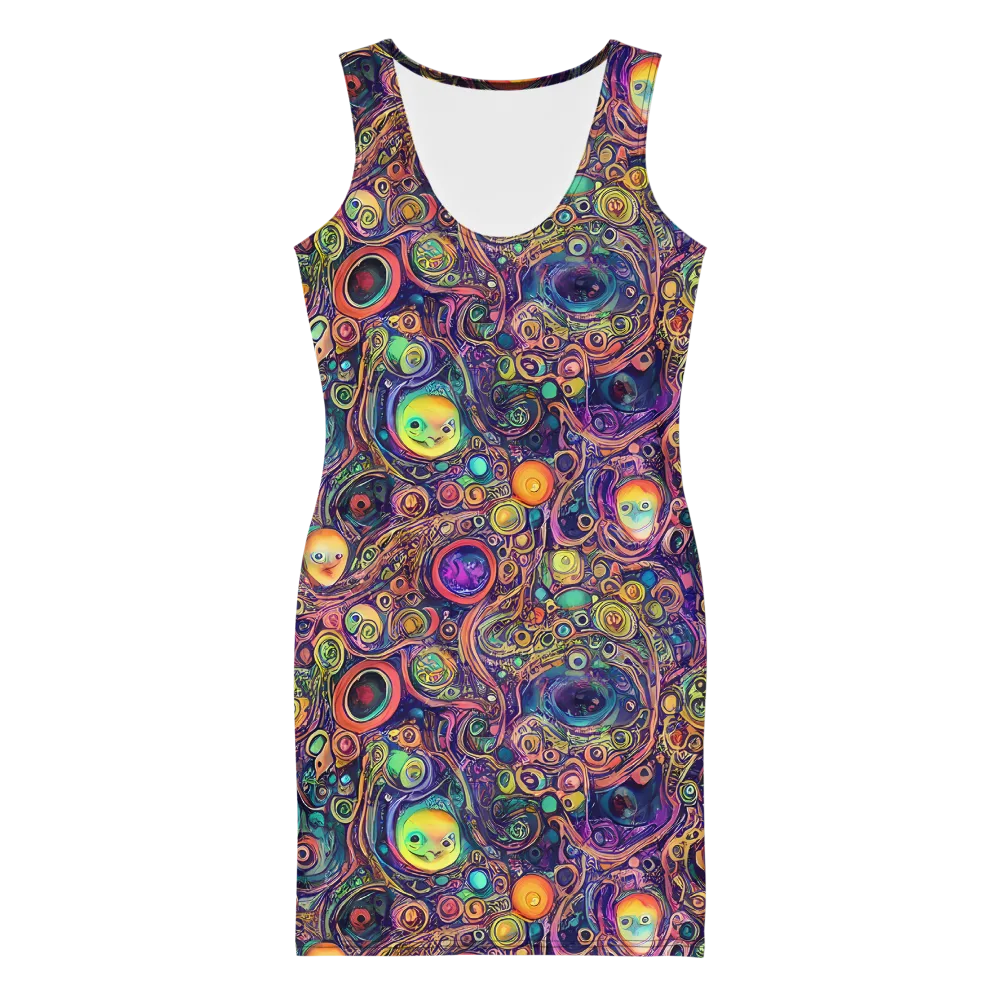 Jansson's Nebula on Bodycon Dress — Front