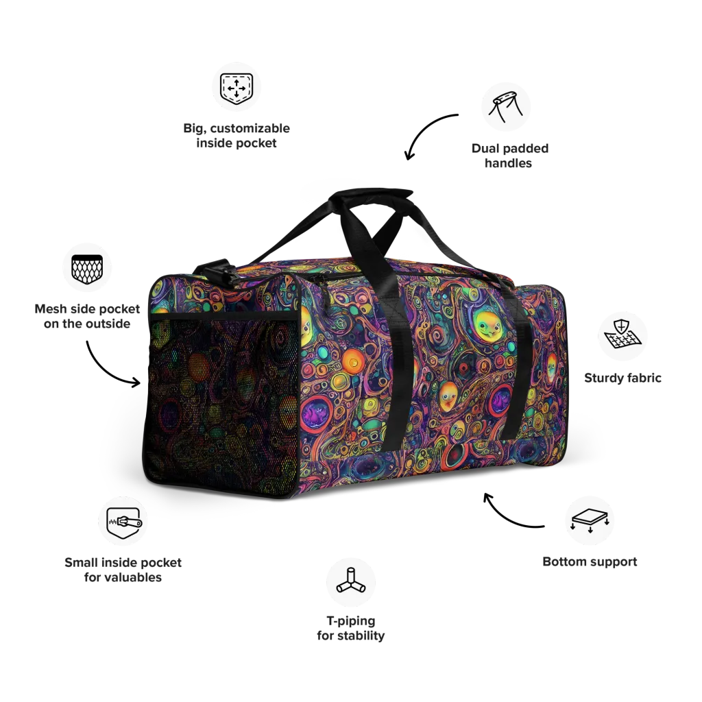 Jansson's Nebula on Duffle Bag — Right Front