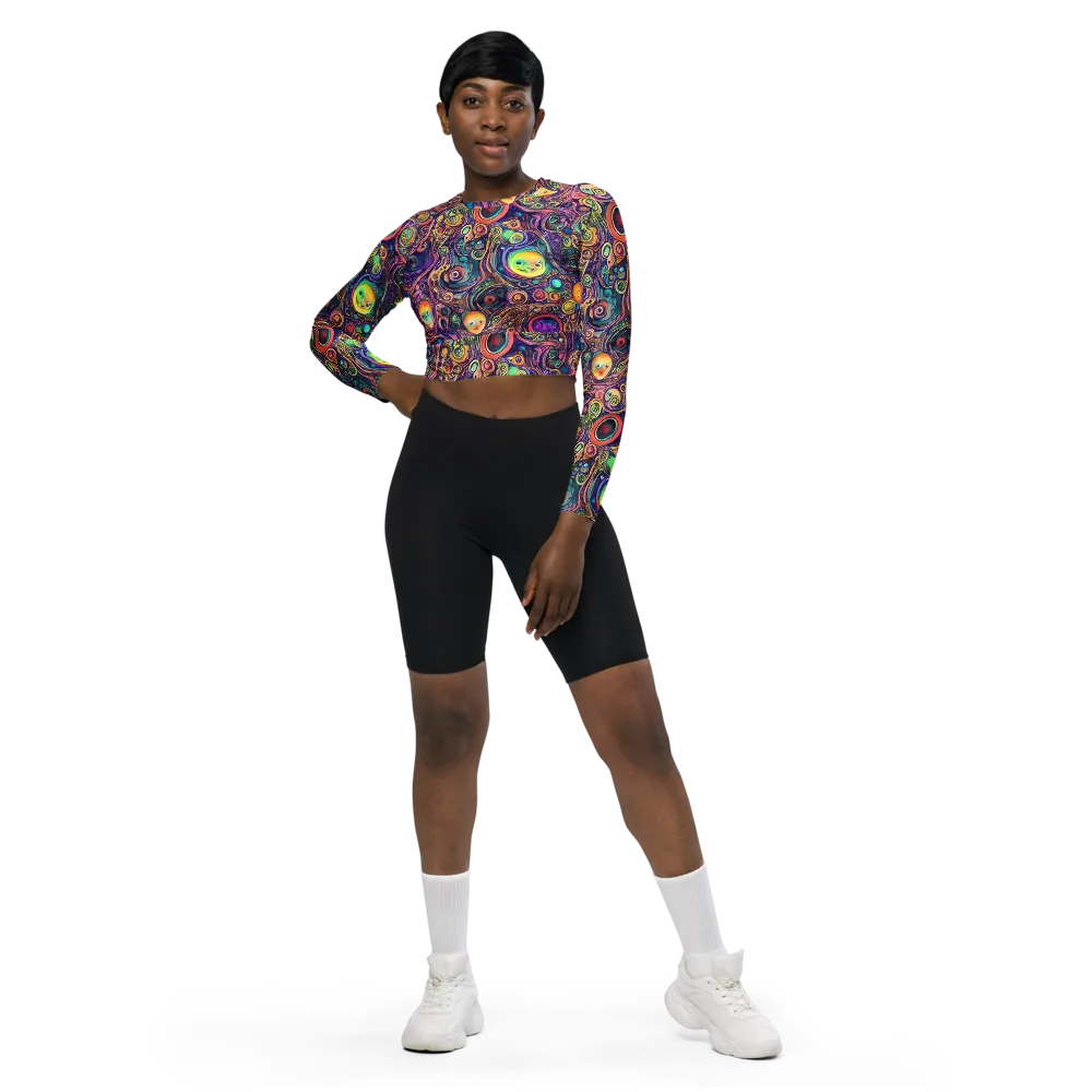 Jansson's Nebula on Long Sleeve Crop Top — Front