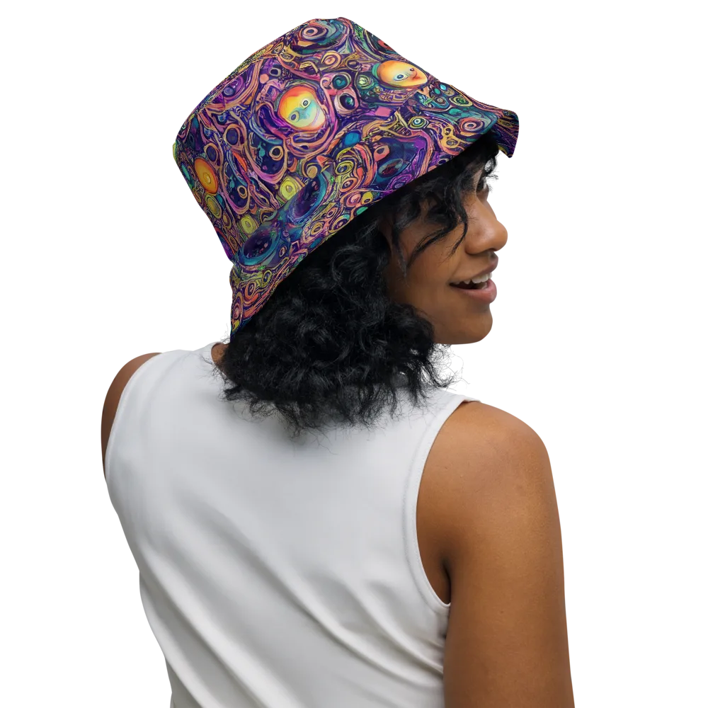 Jansson's Nebula on Reversible Bucket Hat — Right Outside