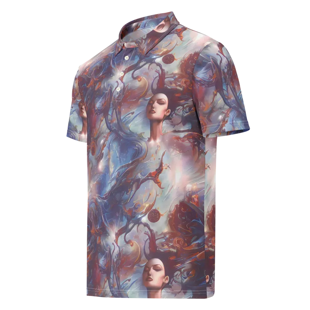 Dreamweaver on Men's Slim Fit Polo Shirt — Left Front