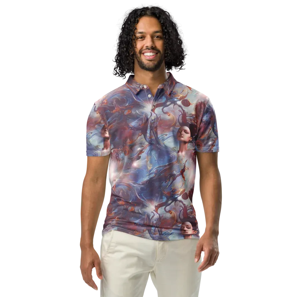 Dreamweaver on Men's Slim Fit Polo Shirt — Front