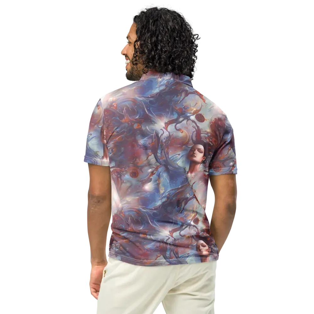 Dreamweaver on Men's Slim Fit Polo Shirt — Back
