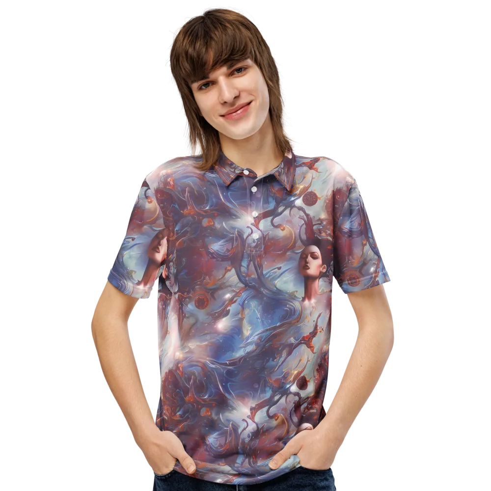 Dreamweaver on Men's Slim Fit Polo Shirt — Front