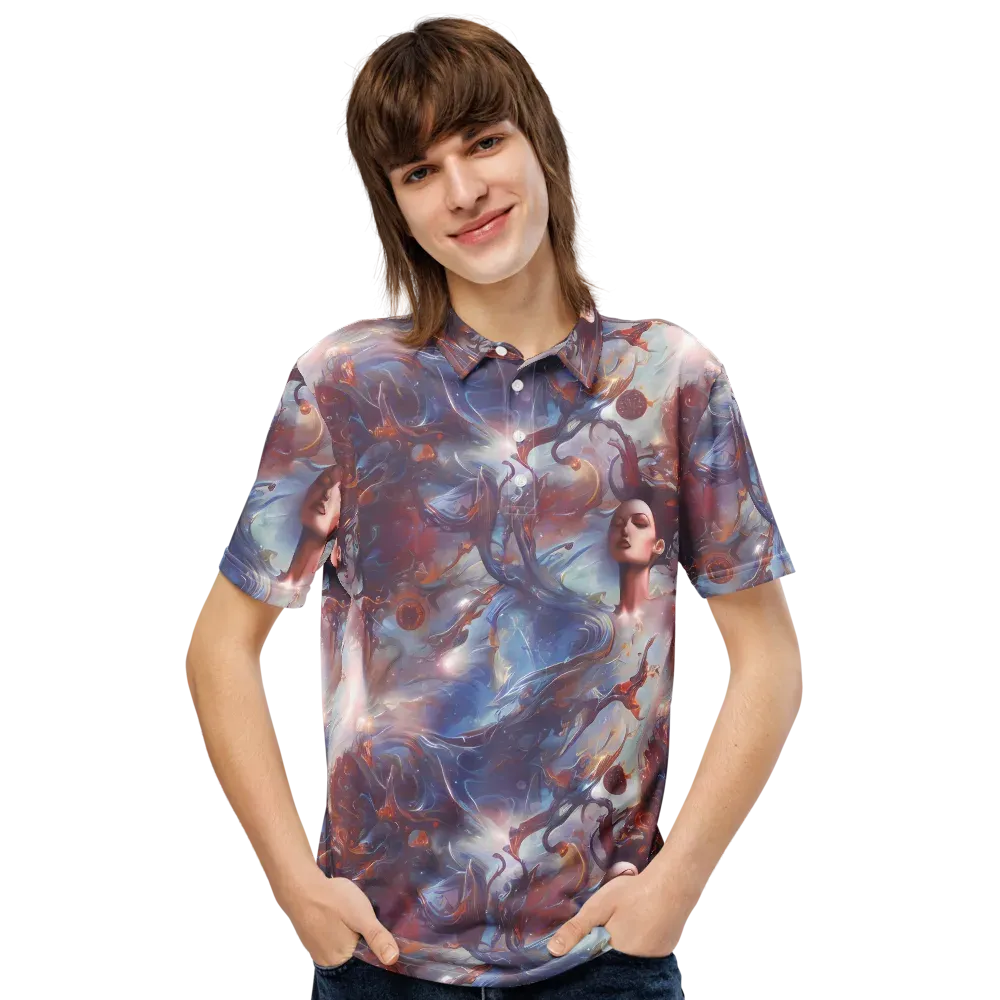 Dreamweaver on Men's Slim Fit Polo Shirt — Front