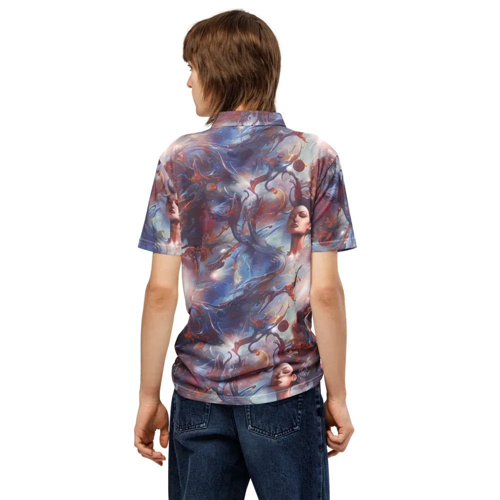 Dreamweaver on Men's Slim Fit Polo Shirt — Back