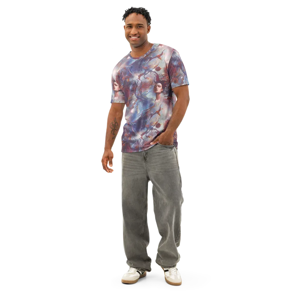 Dreamweaver on Men's Cotton Crew Neck T-Shirt — Front