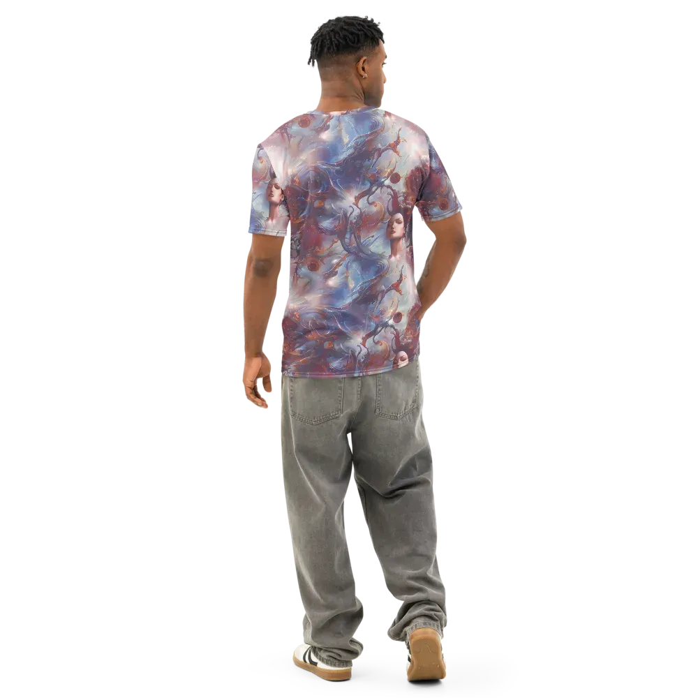 Dreamweaver on Men's Cotton Crew Neck T-Shirt — Back