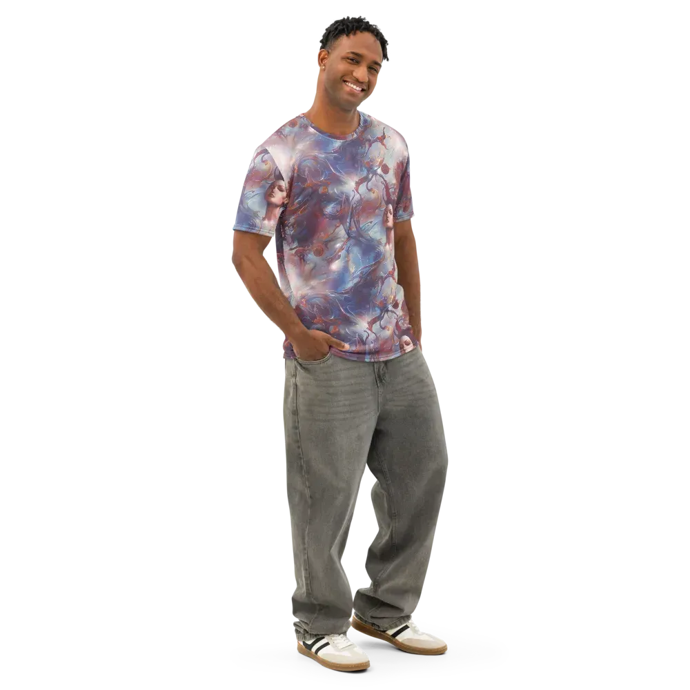 Dreamweaver on Men's Cotton Crew Neck T-Shirt — Right Front