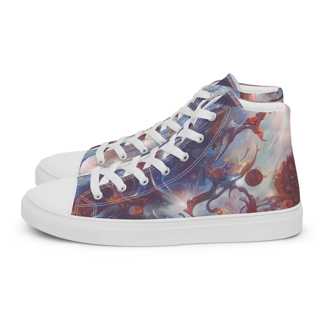 Dreamweaver on Men's High Top Canvas Shoes — Left
