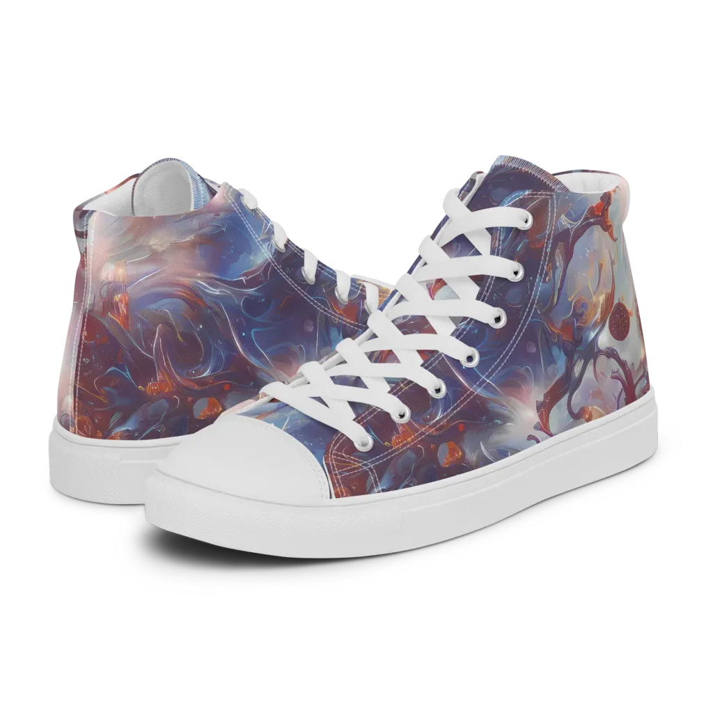 Dreamweaver on Men's High Top Canvas Shoes — Left