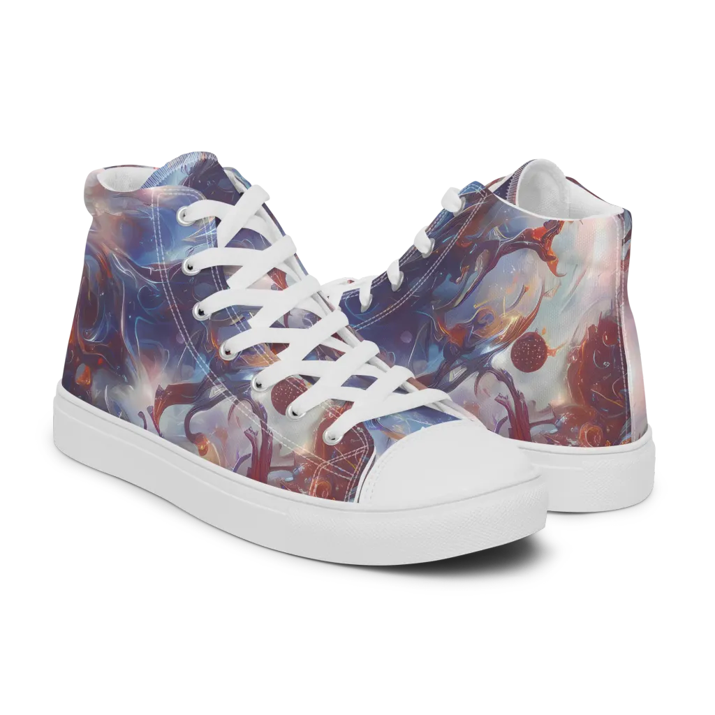 Dreamweaver on Men's High Top Canvas Shoes — Right