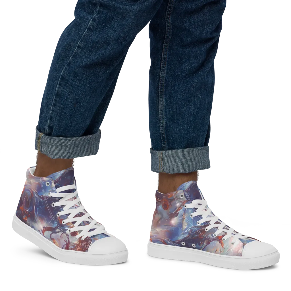 Dreamweaver on Men's High Top Canvas Shoes — Right