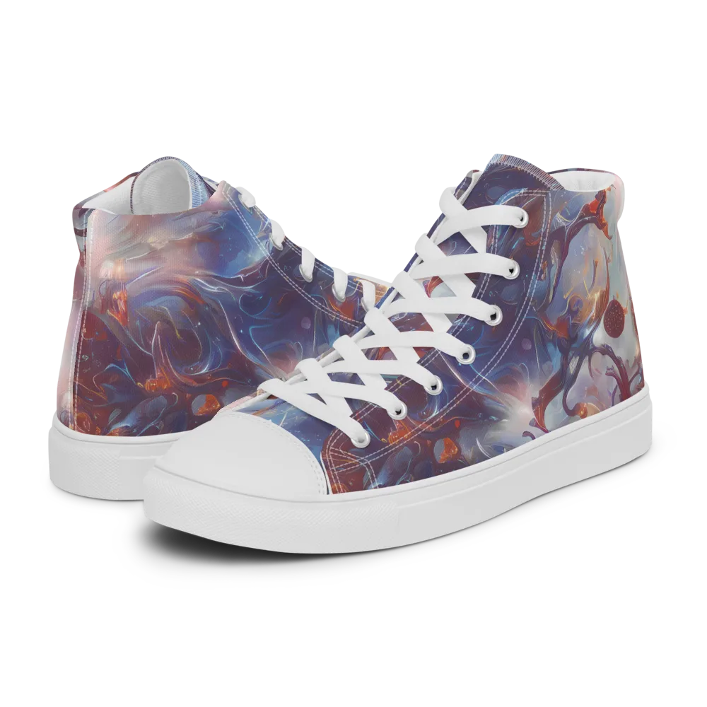 Dreamweaver on Women's High Top Canvas Shoes — Left