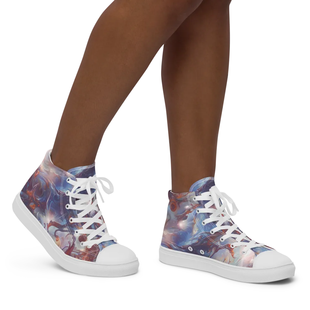 Dreamweaver on Women's High Top Canvas Shoes — Right