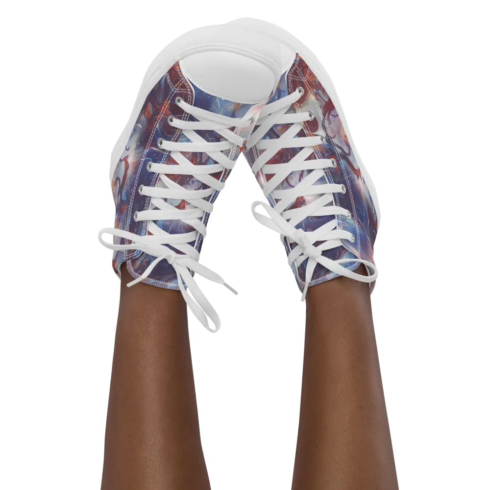 Dreamweaver on Women's High Top Canvas Shoes — Front