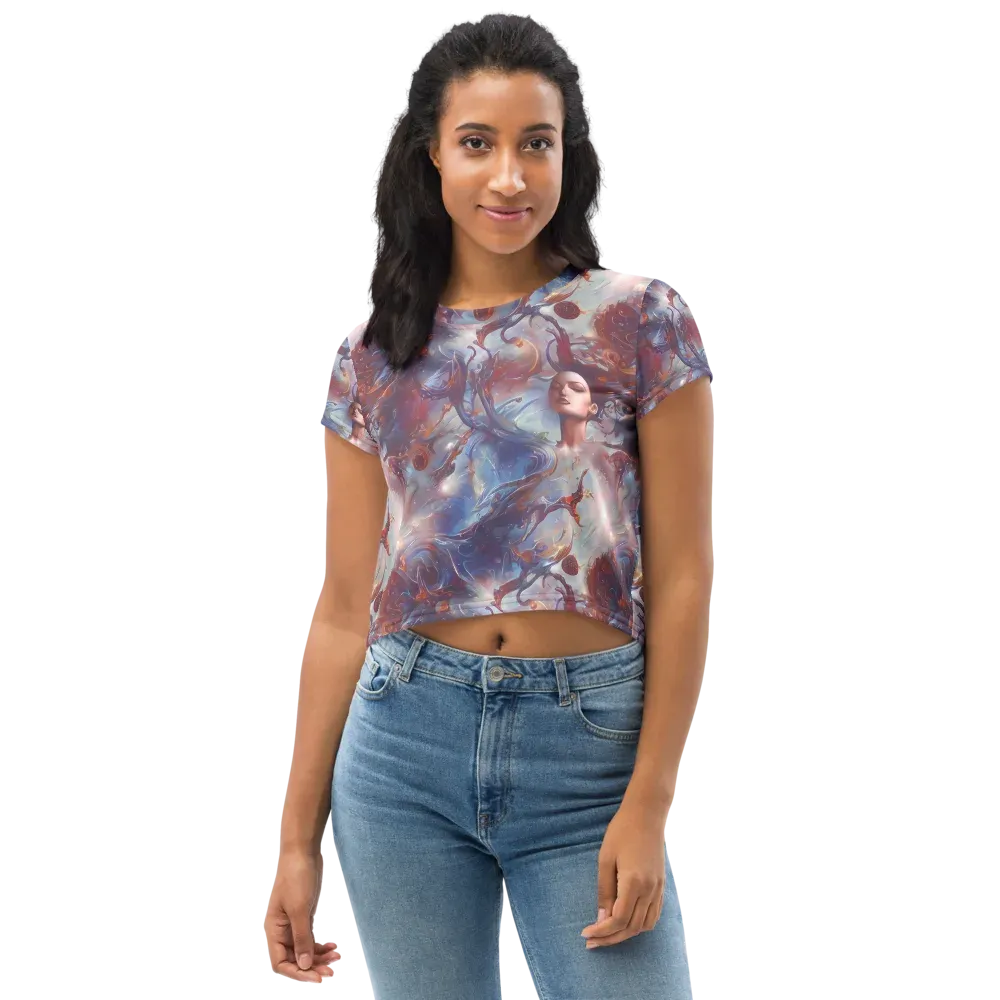 Dreamweaver on Crop Tee — Front