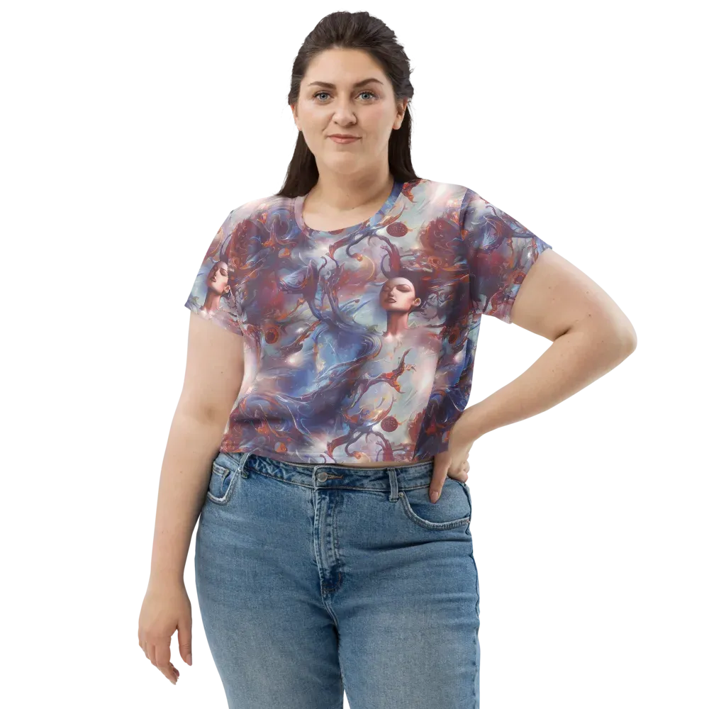 Dreamweaver on Crop Tee — Front