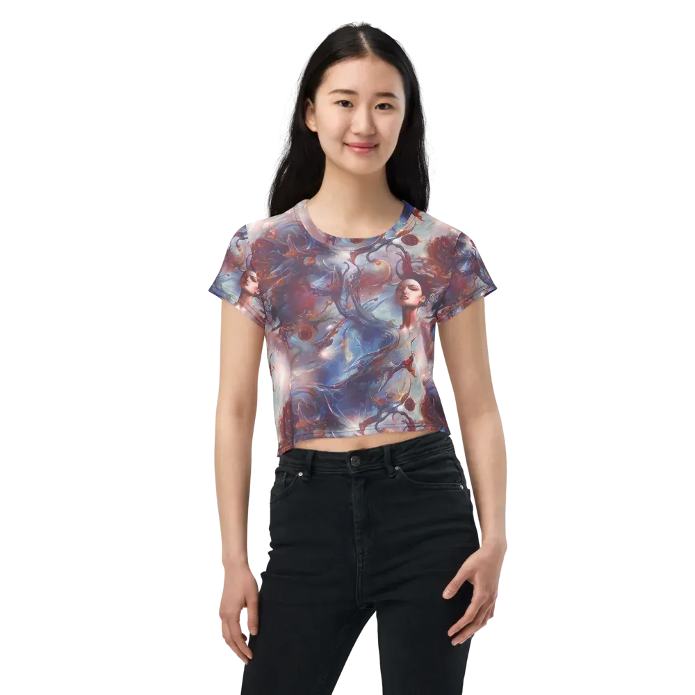 Dreamweaver on Crop Tee — Front