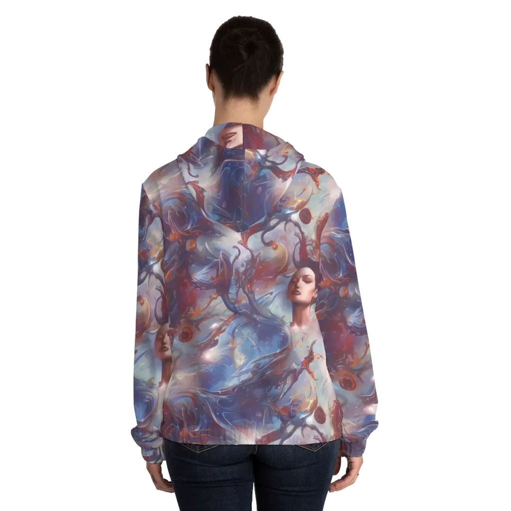 Dreamweaver on Women's Full-Zip Hoodie — Back On Person