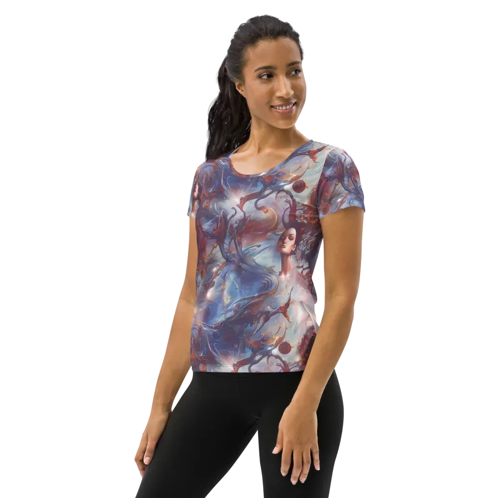 Dreamweaver on Women's Athletic T-Shirt — Left