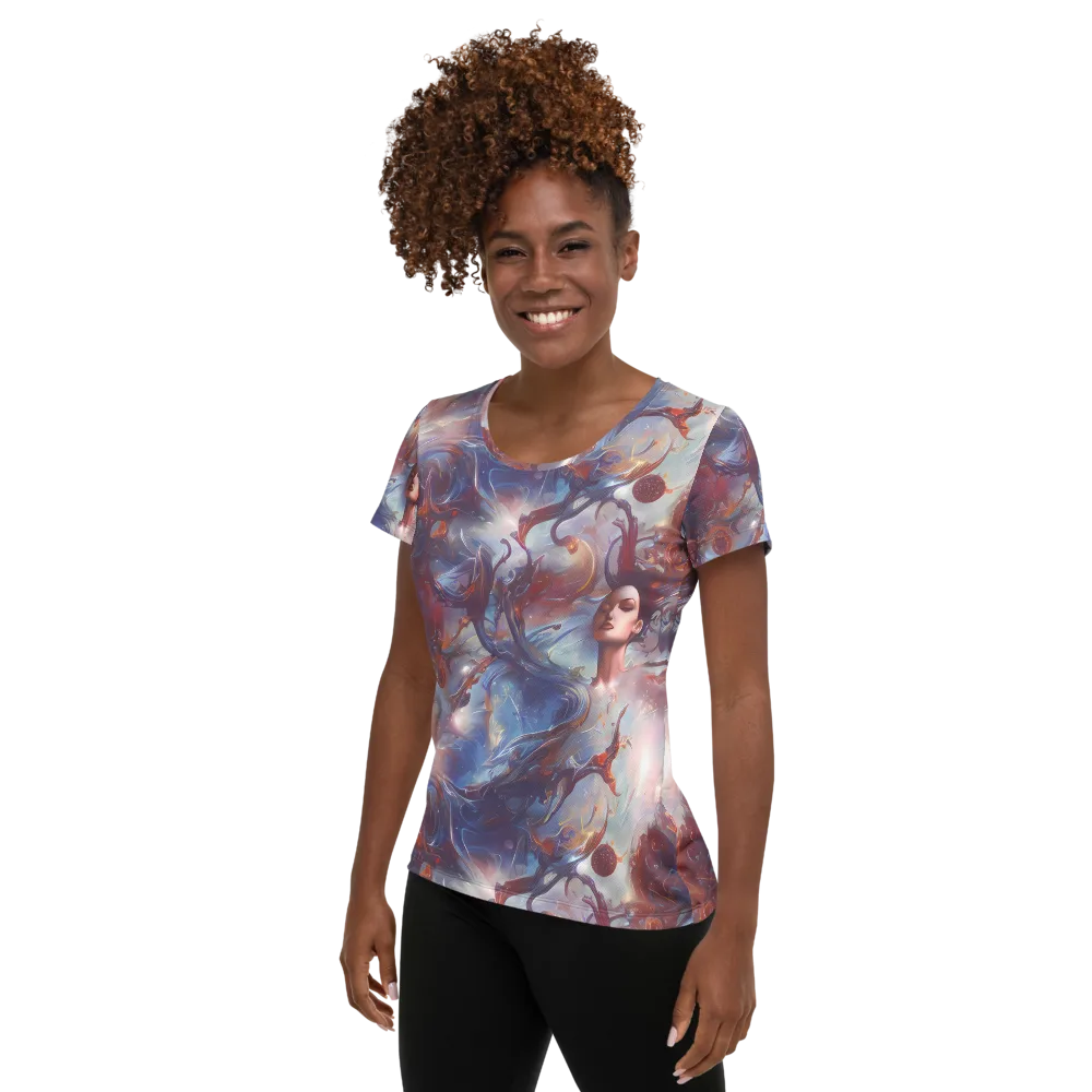 Dreamweaver on Women's Athletic T-Shirt — Left