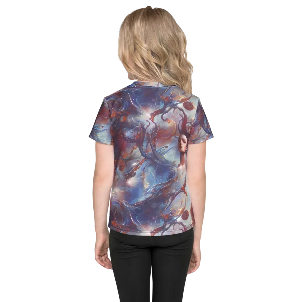 Dreamweaver on Kids Crew Neck T-Shirt — Back