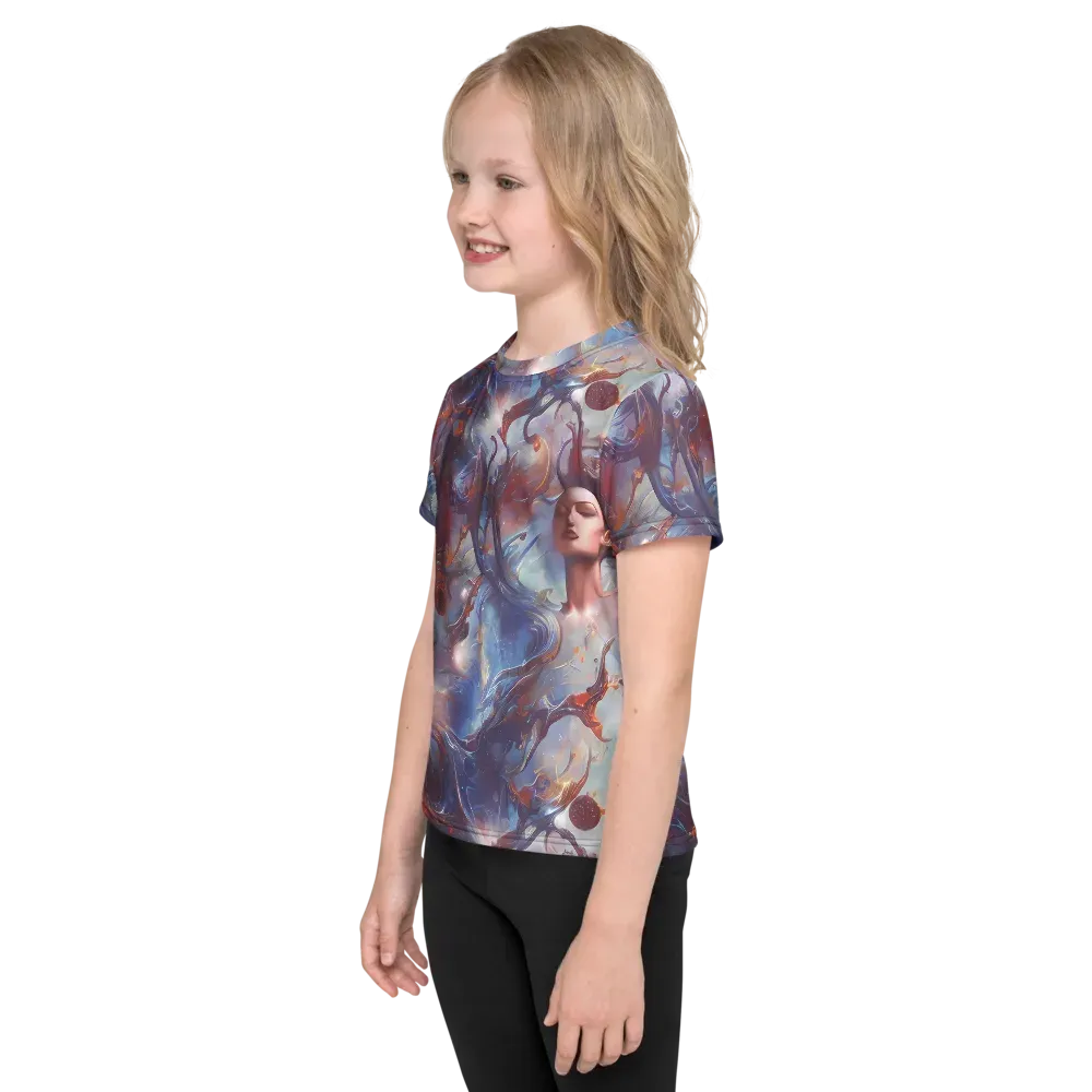 Dreamweaver on Kids Crew Neck T-Shirt — Left
