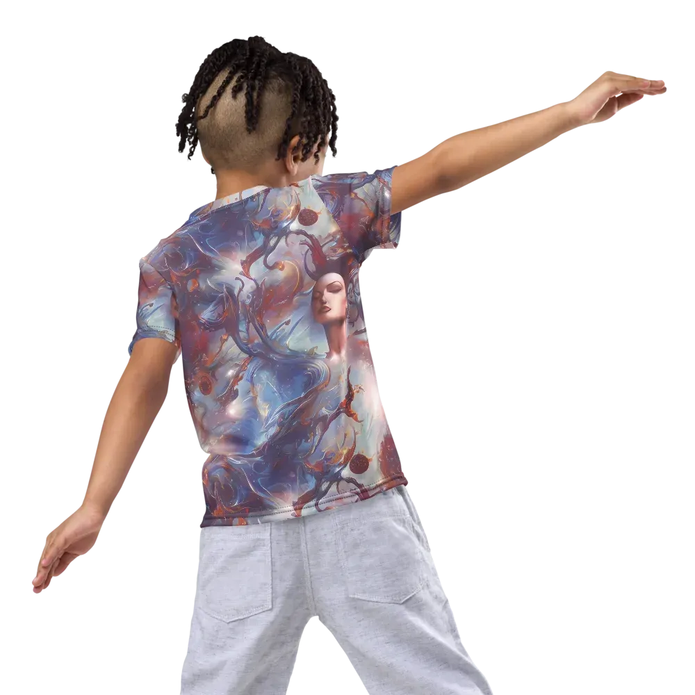 Dreamweaver on Kids Crew Neck T-Shirt — Back